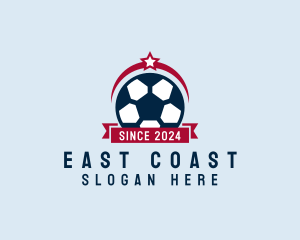 Soccer Ball Banner logo design