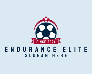 Soccer Ball Banner logo design