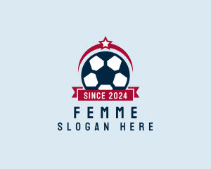 Soccer Ball Banner logo design