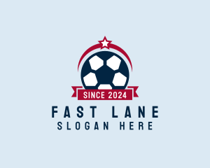 Soccer Ball Banner logo design