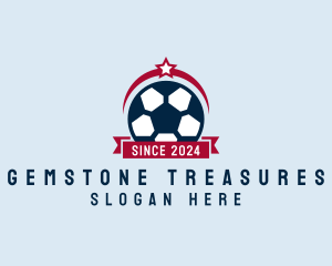 Soccer Ball Banner logo design