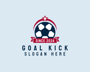 Soccer Team - Soccer Ball Banner logo design