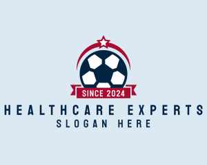 Soccer Ball Banner logo design