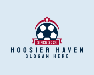 Soccer Ball Banner logo design