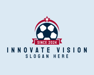 Soccer Ball Banner logo design