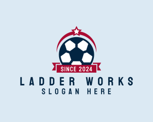 Soccer Ball Banner logo design