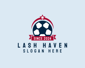 Soccer Ball Banner logo design