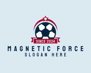 Soccer Ball Banner logo design