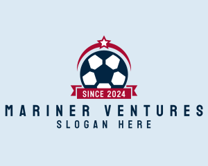 Soccer Ball Banner logo design