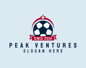 Soccer Ball Banner logo design