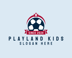 Soccer Ball Banner logo design