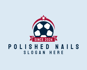 Soccer Ball Banner logo design