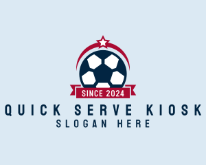 Soccer Ball Banner logo design