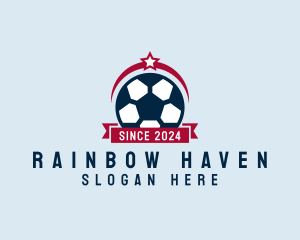 Soccer Ball Banner logo design