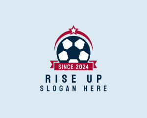 Soccer Ball Banner logo design