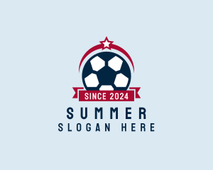 Soccer Ball Banner logo design