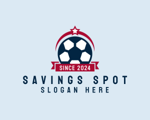 Soccer Ball Banner logo design