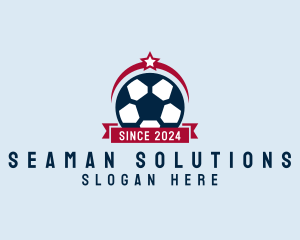 Soccer Ball Banner logo design