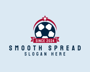 Soccer Ball Banner logo design