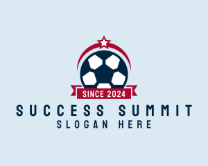 Soccer Ball Banner logo design