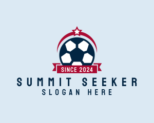 Soccer Ball Banner logo design