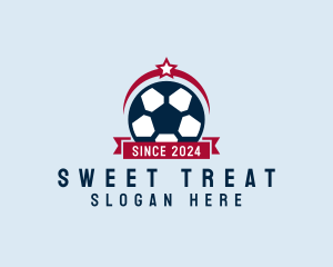 Soccer Ball Banner logo design