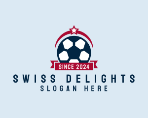 Soccer Ball Banner logo design