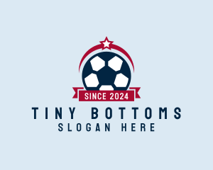 Soccer Ball Banner logo design