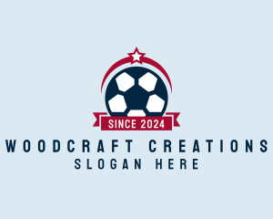 Soccer Ball Banner logo design