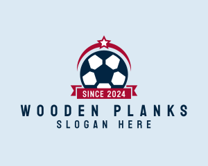 Soccer Ball Banner logo design