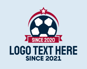 Football Club - Soccer Ball Emblem logo design