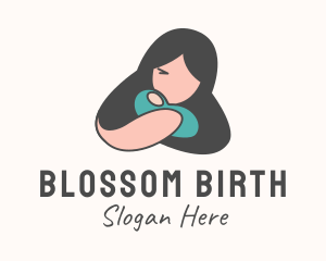 Obstetrics - Woman Baby Childcare logo design