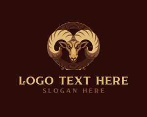 Ram - Ram Goat Livestock logo design