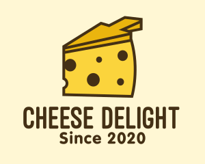 Cheese - Yellow Cheese Arrow logo design