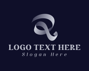 Fashion Designer - Ribbon Lace Letter R logo design