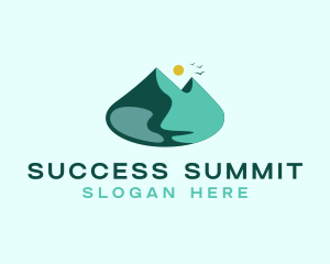 Mountain Summit Lake  logo design