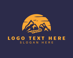 Himalayas - Mountain Scenery Railroad logo design