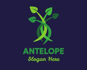 Green Leaves Plant Logo