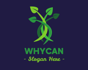 Vegetarian - Green Leaves Plant logo design