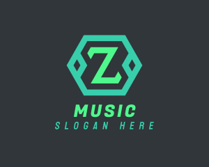 Modern Hexagon Letter Z Logo