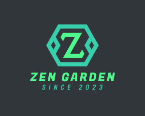 Modern Hexagon Letter Z logo design