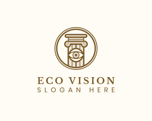 Eye Vision Pillar logo design