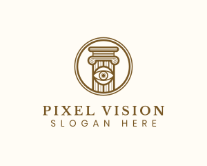 Eye Vision Pillar logo design