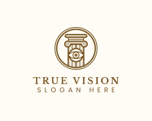 Eye Vision Pillar logo design