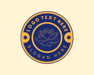 Antique - Lotus Flower Club logo design