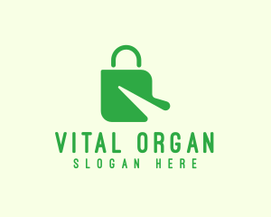 Organic Shopping Bag logo design