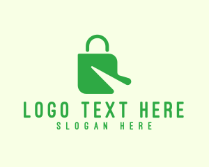 Bazaar - Organic Shopping Bag logo design