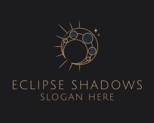 Astrology Moon Eclipse logo design