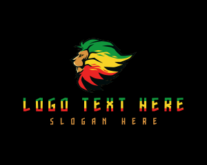 Humming Bird - Jamaican Reggae Lion logo design