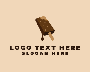 Ice Cream Truck - Chocolate Ice Cream logo design